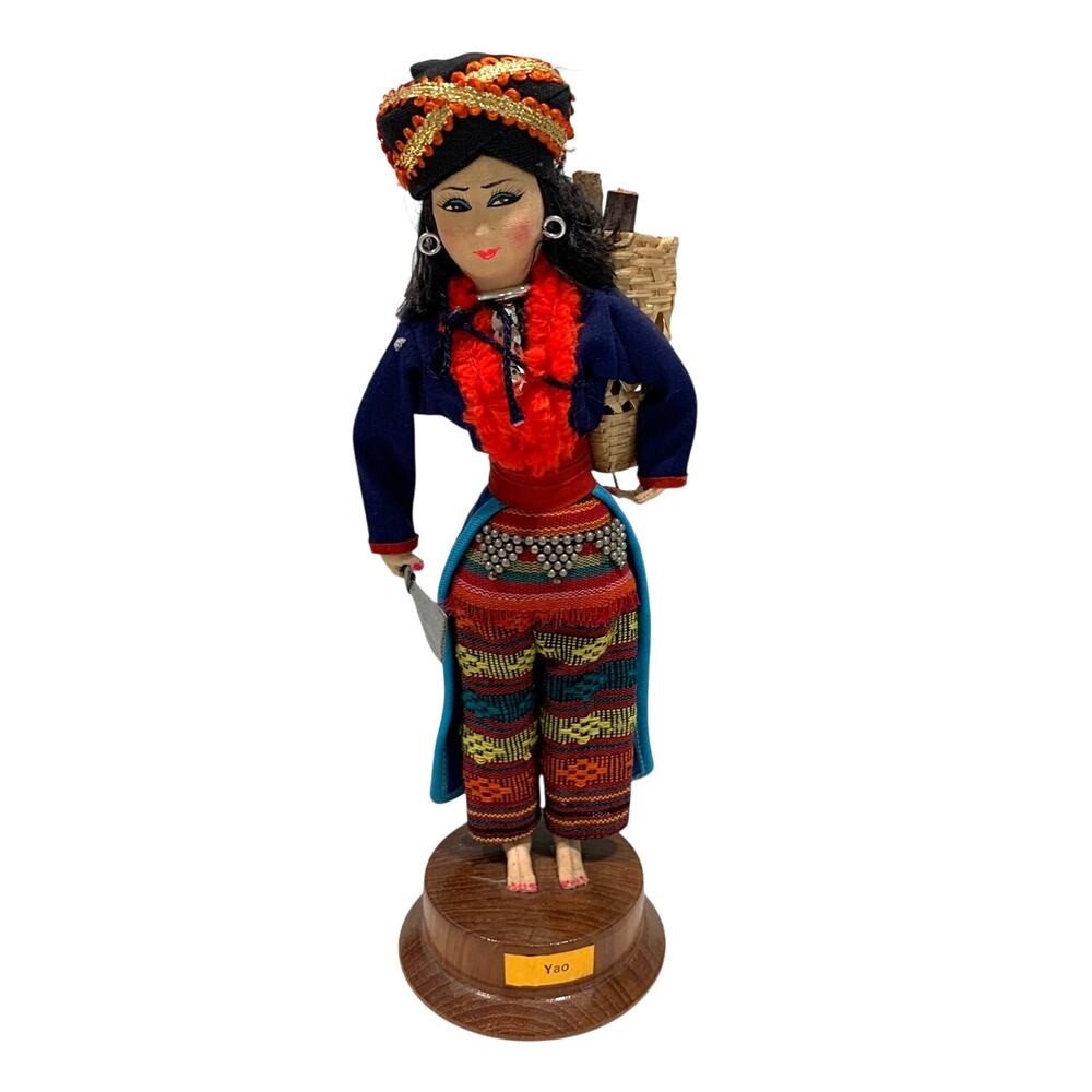 Yao Thailand 9" Doll Indigenous Figure